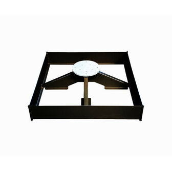 Zweefparasol Palestro Pro alu wood 400x400 cm Parelwit Demo Deal!