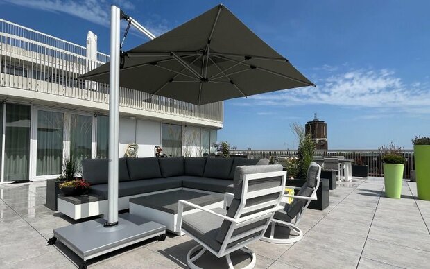 Afdekplaat tegelstandaard hoog grijs Palestro Pro / Fuerto Pro Kleur Grijs