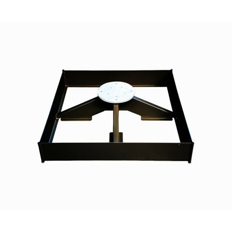 Zweefparasol Palestro Pro alu wood 400x400 cm Parelwit Demo Deal!