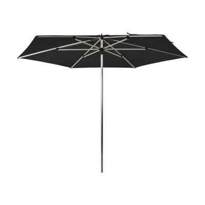 Parasol Sublimo Pro Ø300 cm Zwart