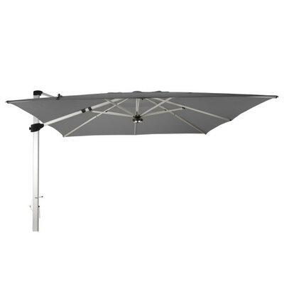 Zweefparasol Palestro Pro alu 400x400 cm Platinum Grijs