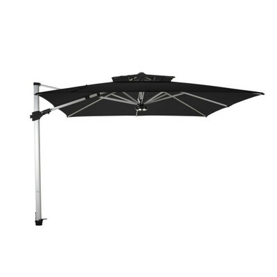 Zweefparasol Fratello Pro 2.0 alu 300x300 cm Zwart