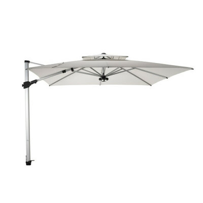 Zweefparasol Fratello Pro 2.0 alu 300x300 cm Parelwit