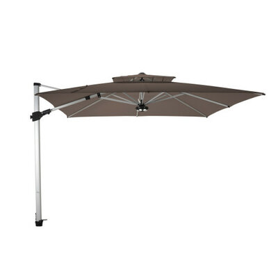 Zweefparasol Fratello Pro 2.0 alu 300x300 cm Taupe