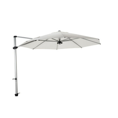Zweefparasol Laterna Pro alu Ø350cm Parelwit