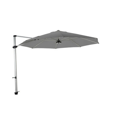 Zweefparasol Laterna Pro alu Ø350cm Platinum Grijs