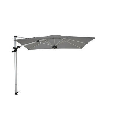 Zweefparasol Cielo Pro Swing 260x260 cm Platinum Grijs